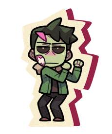 Monster Prom Chill Sticker by Beautiful Glitch