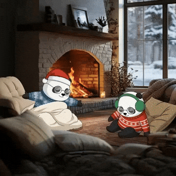 Fire Sleep GIF by Pandu Pandas