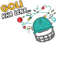 Cricket Bowling Sticker by PharmEasyApp