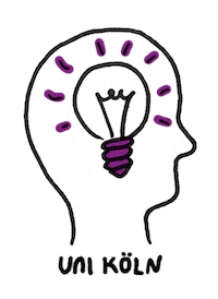 Thinking Study Sticker by Universität zu Köln