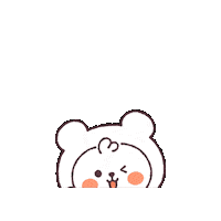 Wink Bear Sticker