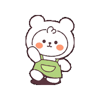 Bear Apron Sticker