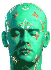 3D Face Sticker by Scott Gelber