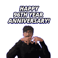 96 Year Anniversary Sticker
