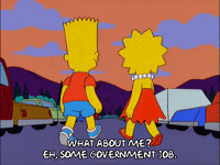 bart simpson walking GIF