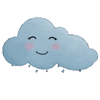 Rain Raining Sticker by Anjeli ✦