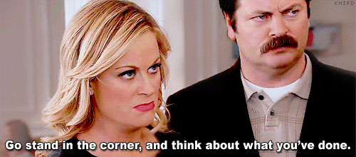 parks and recreation correspondents lunch GIF