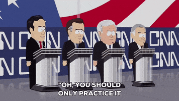 debate speech GIF by South Park 