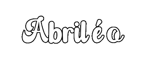 Abril Sticker by Bel Diniz