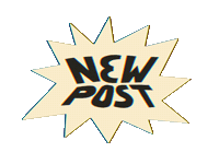 Post Typography Sticker