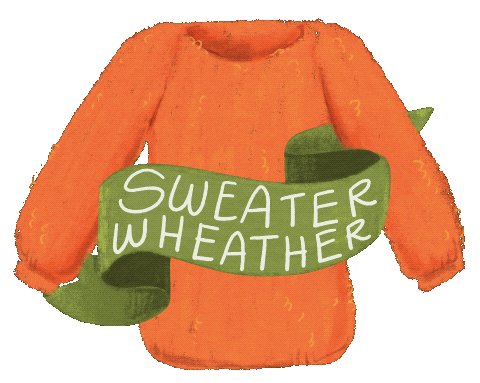Fall Orange Sticker