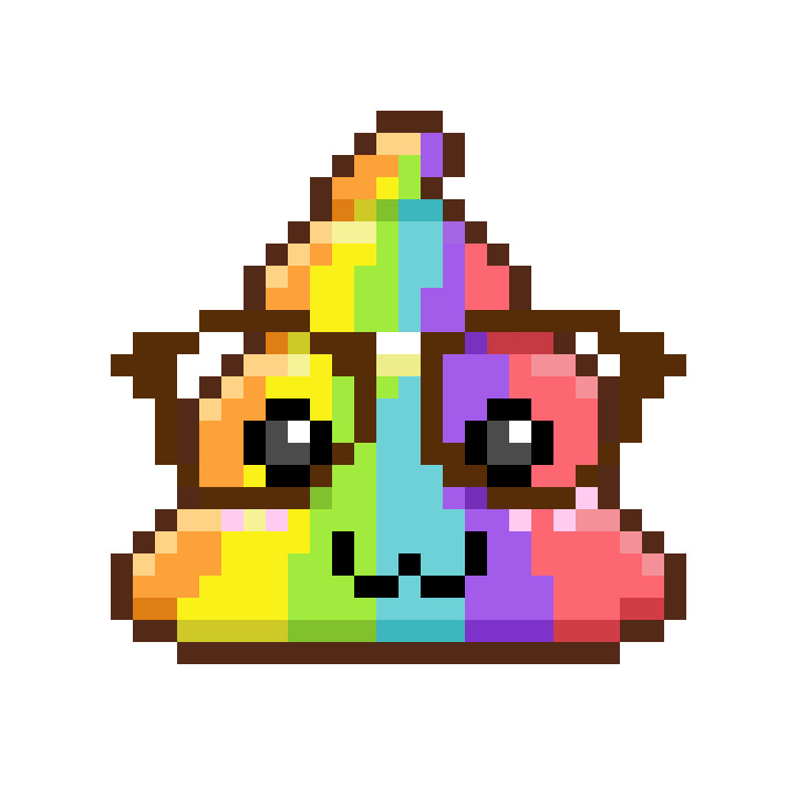 Art Shitting Sticker by Poopies.io
