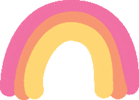 bahrinakasih happy pink rainbow mood Sticker
