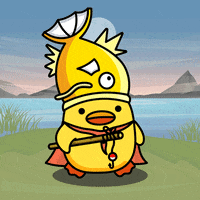 digitalducks stabby quacks digital ducks duck with knife GIF