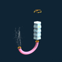 elmotionlab party lettering letter type GIF