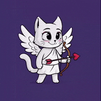 Cat Cupid GIF by Hero Galaxy NFT