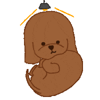 Dog Illustrate Sticker