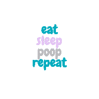 Sleep Eat Sticker by All The Sleeps