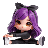 Girl Gym Sticker