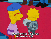 lisa simpson confrontation GIF