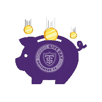 St Thomas Piggy Bank Sticker by St. Thomas Alumni
