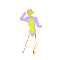 sandkasselstudios dance dancing bird rave Sticker