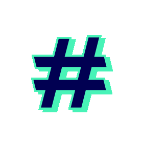 Hashtag Sticker by Elementor