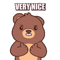 Happy Teddy Bear Sticker by BEARISH