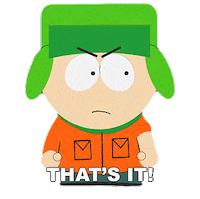 Thats It Kyle Broflovski Sticker by South Park