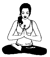 Samiam_doodles girl relax yoga meditation Sticker