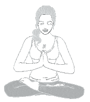 Samiam_doodles relax yoga meditation calm Sticker