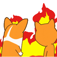 Corgi Shiba Sticker