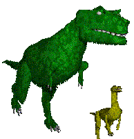 3D Dinosaur Sticker