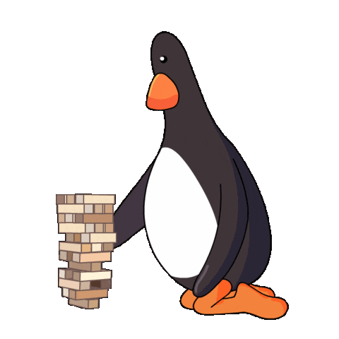 Tower Falling Sticker by Feathers