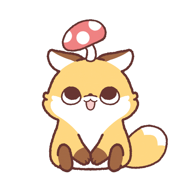 Happy Fox Sticker