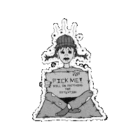 Pick Me Sticker by R.K