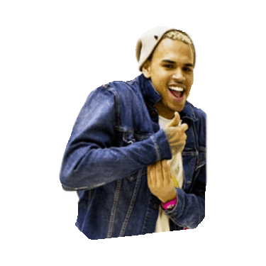 chris brown STICKER by imoji