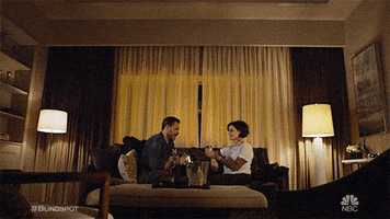 couple wine GIF by NBC