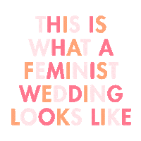 Gender Equality Wedding Sticker