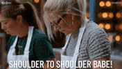 Sue Shoulder To Shoulder GIF by MasterChefAU