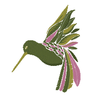 Bird Leaves Sticker by Contexture