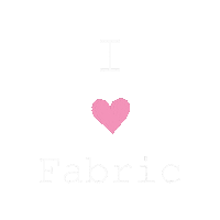 applepip_project heart fabric i love fabric fabric love Sticker