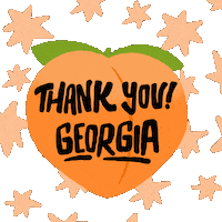 Georgia Peach Power Sticker by Creative Courage