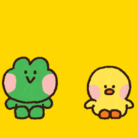 Chick Tackle GIF by LINE FRIENDS