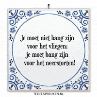 Bang Hoop GIF by Tegelspreuken.nl