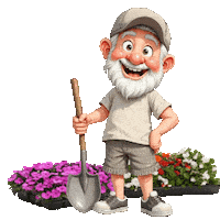 Spring Planting Flowers Sticker