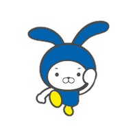 matemaito kawaii run rabbit mate Sticker