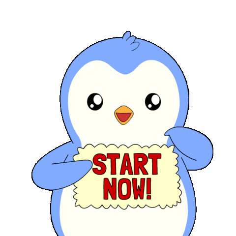 You Got This Lets Go Sticker by Pudgy Penguins