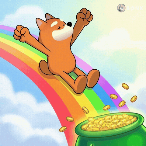 Rainbow Laughing GIF by BONK