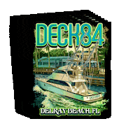 Deck84 fishing boating deck84 dockanddine Sticker